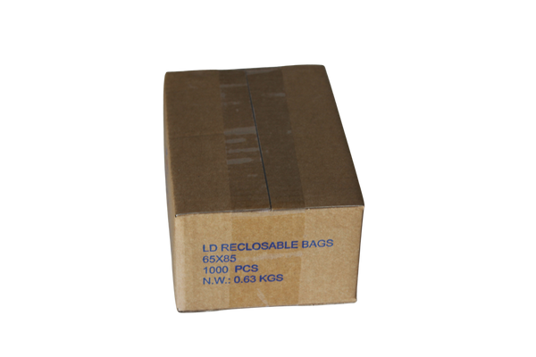 Mini Grip Bag 65mm x 85mm - Box of 1000 bags