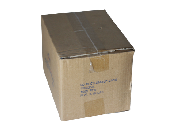 Mini Grip Bag 150mm x 250mm - Box of 1000 bags