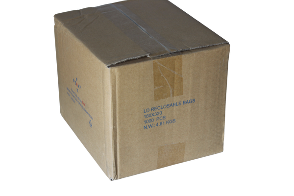 Mini Grip Bag 180mm x 320mm - Box of 1000 bags