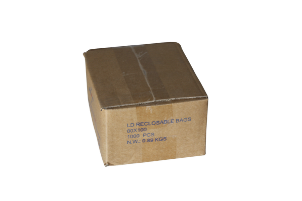 Mini Grip Bag 80mm x 100mm - Box of 1000 bags