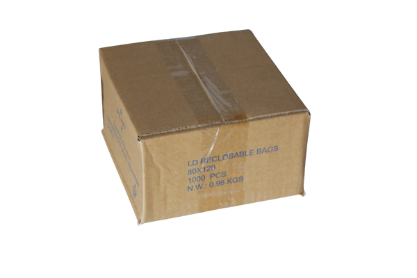 Mini Grip Bag 80mm x 120mm - Box of 1000 bags